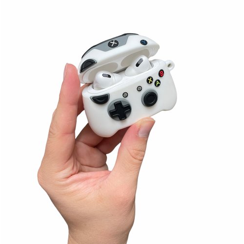 AirPods pouzdro - Xbox ovladač - Barva: Bílá, Pouzdro pro typ sluchátek: AirPods 1. a 2. gen.